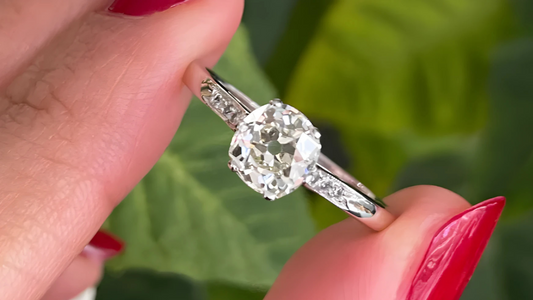 The Ultimate Guide to Antique Old Mine Cut Engagement Rings