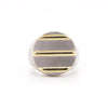 Vintage Piaget 18 Carat White and Yellow Gold Polo Signet Ring