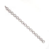 Diamond 18 Carat White Gold Circular Link Bracelet