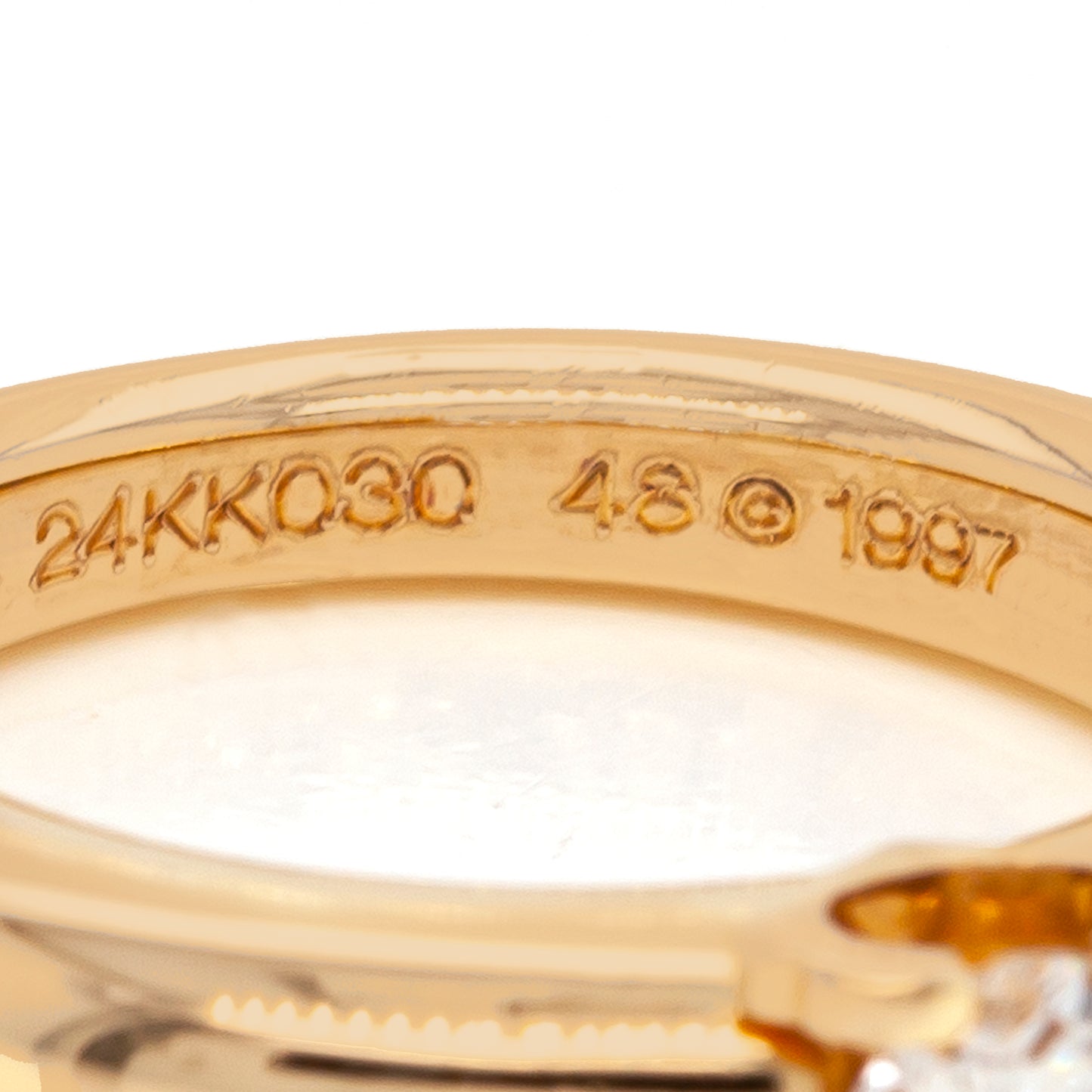 vintage 1997 cartier gold ring