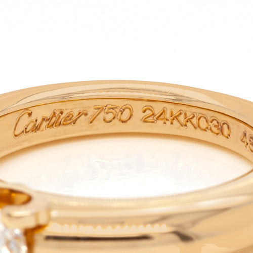 cartier gold ring 750 24KK030 inscription