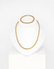 Tiffany & Co. 18 Carat Yellow Gold Braided Wheat Chain Necklace and Bracelet Set