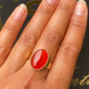 14ct Yellow Gold and Carnelian Ring