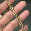 18 Carat Yellow Gold Anchor Mariner Link Chain Necklace