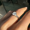 1.04 Carat Diamond and Platinum Three Stone Engagement Ring