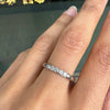 Bvlgari Diamond Five-Stone and Platinum Thin Wedding Band Ring