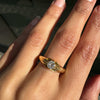 Old Mine Cut Diamond 18 Carat Yellow Gold Solitaire Gents Ring, Chester 1938