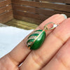 Vintage Guilloché Green Enamel and 14 Carat Yellow Gold Egg Charm