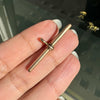 Late Victorian 15 Carat Rose Gold Antique T-bar Pendant, Circa 1900
