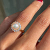 South Sea Pearl and Diamond 18 Carat White Gold Ballerina Cluster Ring