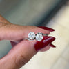 1.01 Carat Diamond Two Stone Crossover Platinum Engagement Ring, Circa 1920s