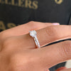 0.70ct D SI1 Round Brilliant Cut Diamond 18 Carat White Gold Engagement Ring