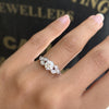 GIA 0.79ct H VS2 Brilliant Cut Diamond Floral Platinum Engagement Ring