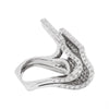 Pavé Diamond 18 Carat White Gold Piano Cocktail Ring