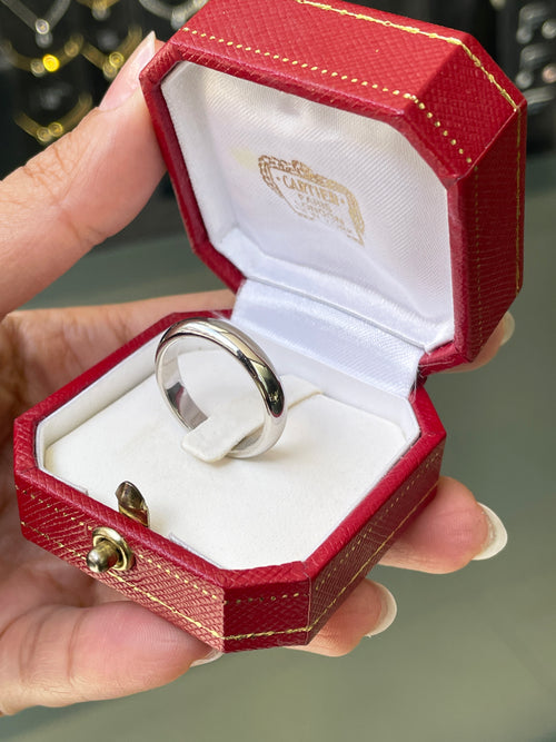 Cartier 1895 Platinum Wedding Band Ring