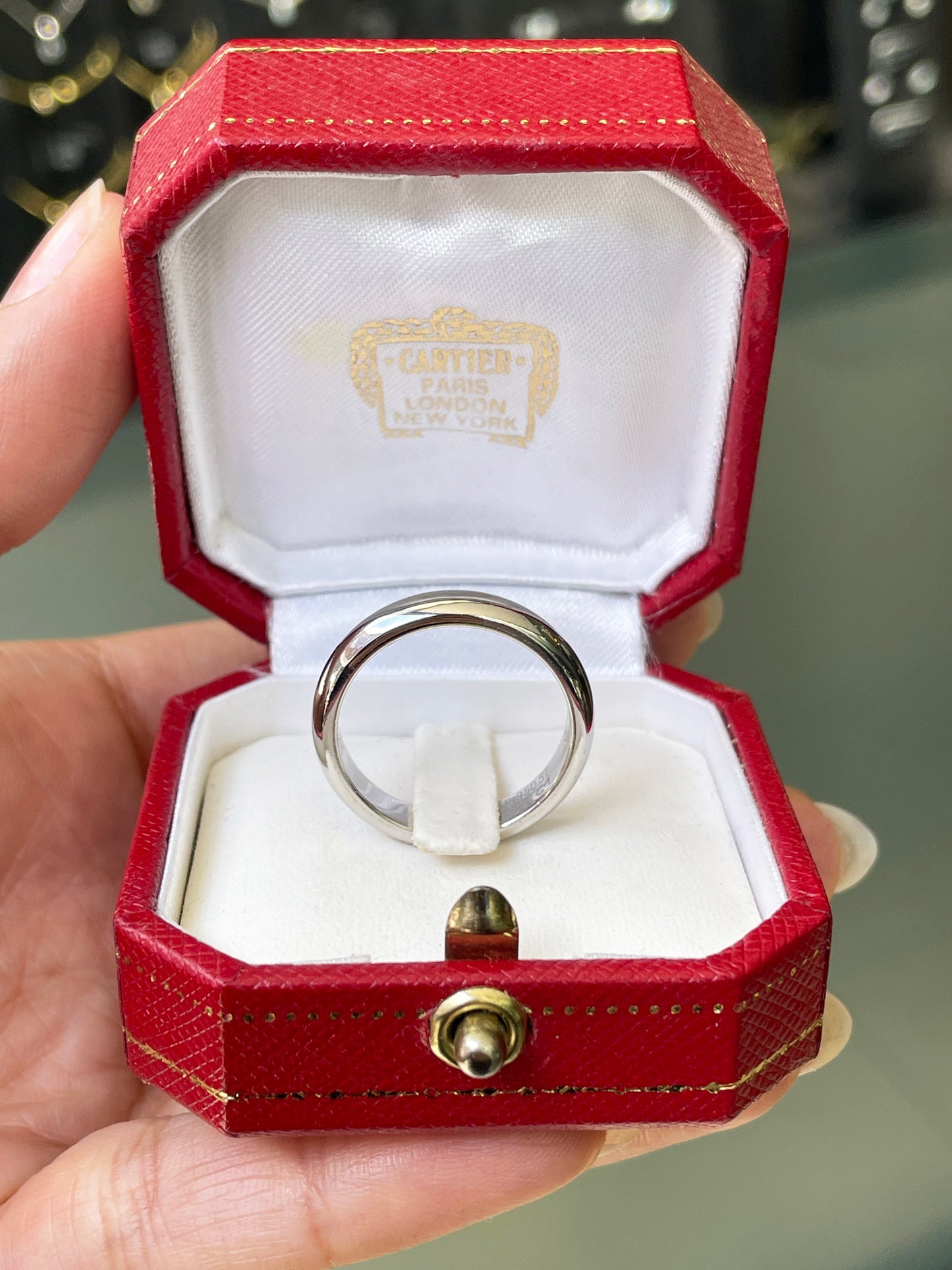Cartier 1895 Platinum Wedding Band Ring