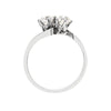 1.01 Carat Diamond Two Stone Crossover Platinum Engagement Ring, Circa 1920s