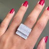 Pavé Diamond 18 Carat White Gold Piano Cocktail Ring