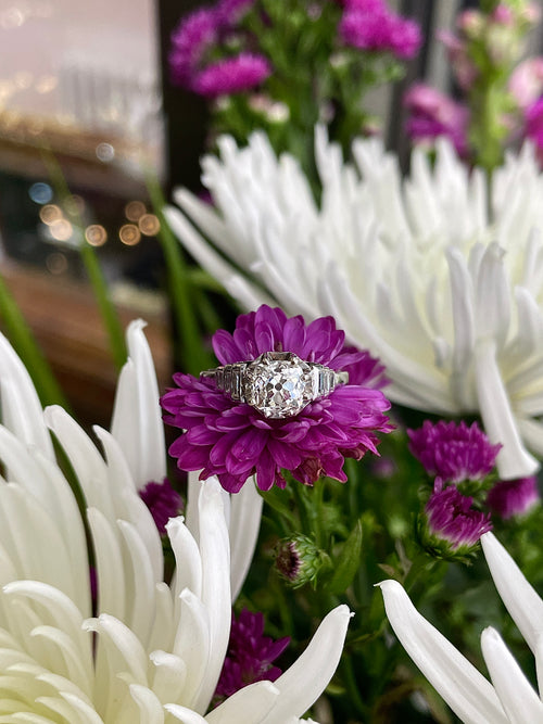 Antique Edwardian 1.15 Carat Old Cut Diamond Engagement Ring, Circa 1910