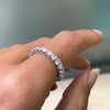 2.06ct Round Brilliant Cut Diamond 18 Carat White Gold Full Eternity Ring