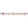 Freshwater Pearl and Diamond 18 Carat White Gold Bracelet