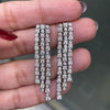 Diamond 18 Carat White Gold Three-Row Fringe Drop Earrings