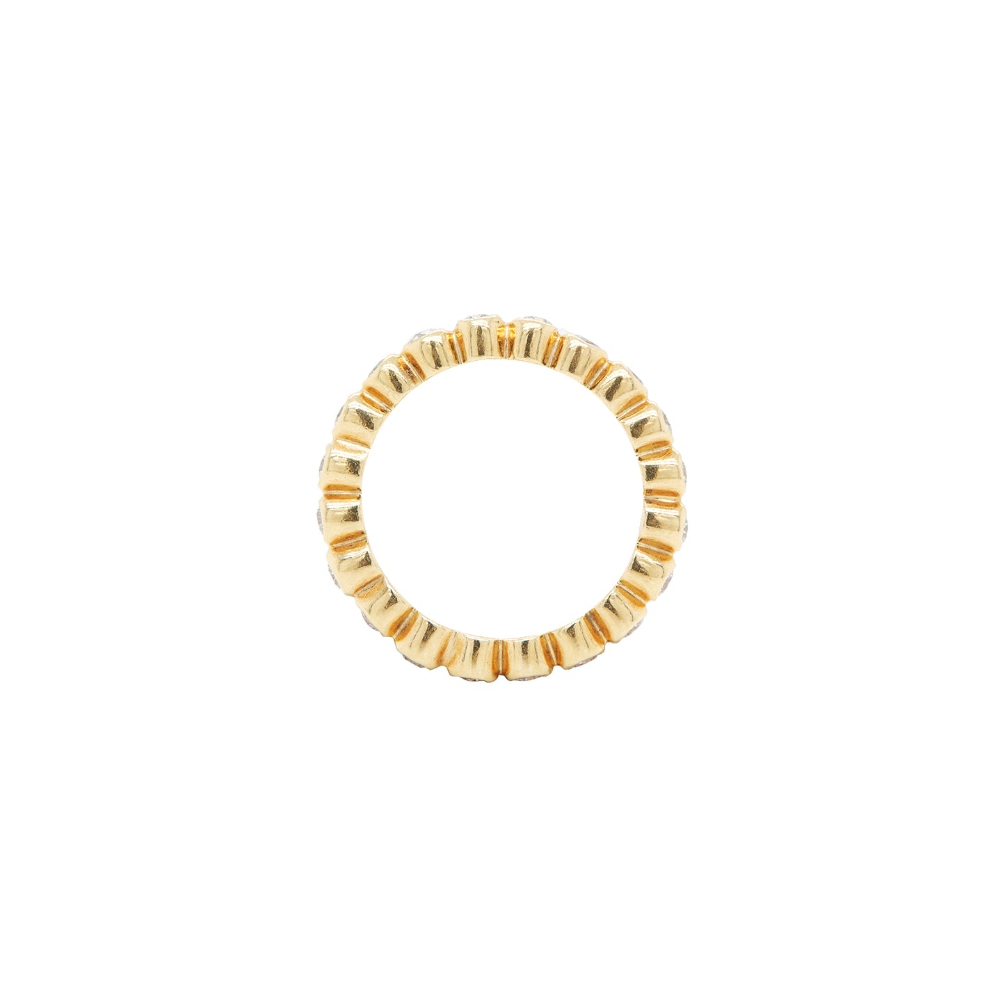0.57ct Diamond and 18 Carat Yellow Gold Full Eternity Stacking Ring