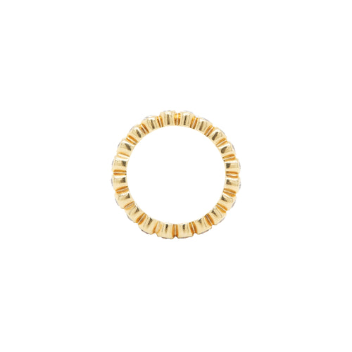 0.57ct Diamond and 18 Carat Yellow Gold Full Eternity Stacking Ring