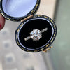 Vintage 1.37 Carat Old Cut Diamond Platinum Engagement Ring, circa 1950s