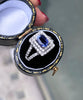 1.13ct Tanzanite 18 Carat White Gold Diamond Cluster Engagement Ring