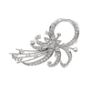 Vintage Old Cut Diamond Platinum Spray Brooch, Circa 1950s