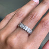 Marquise Diamond 18 Carat White Gold Full Eternity Band Ring