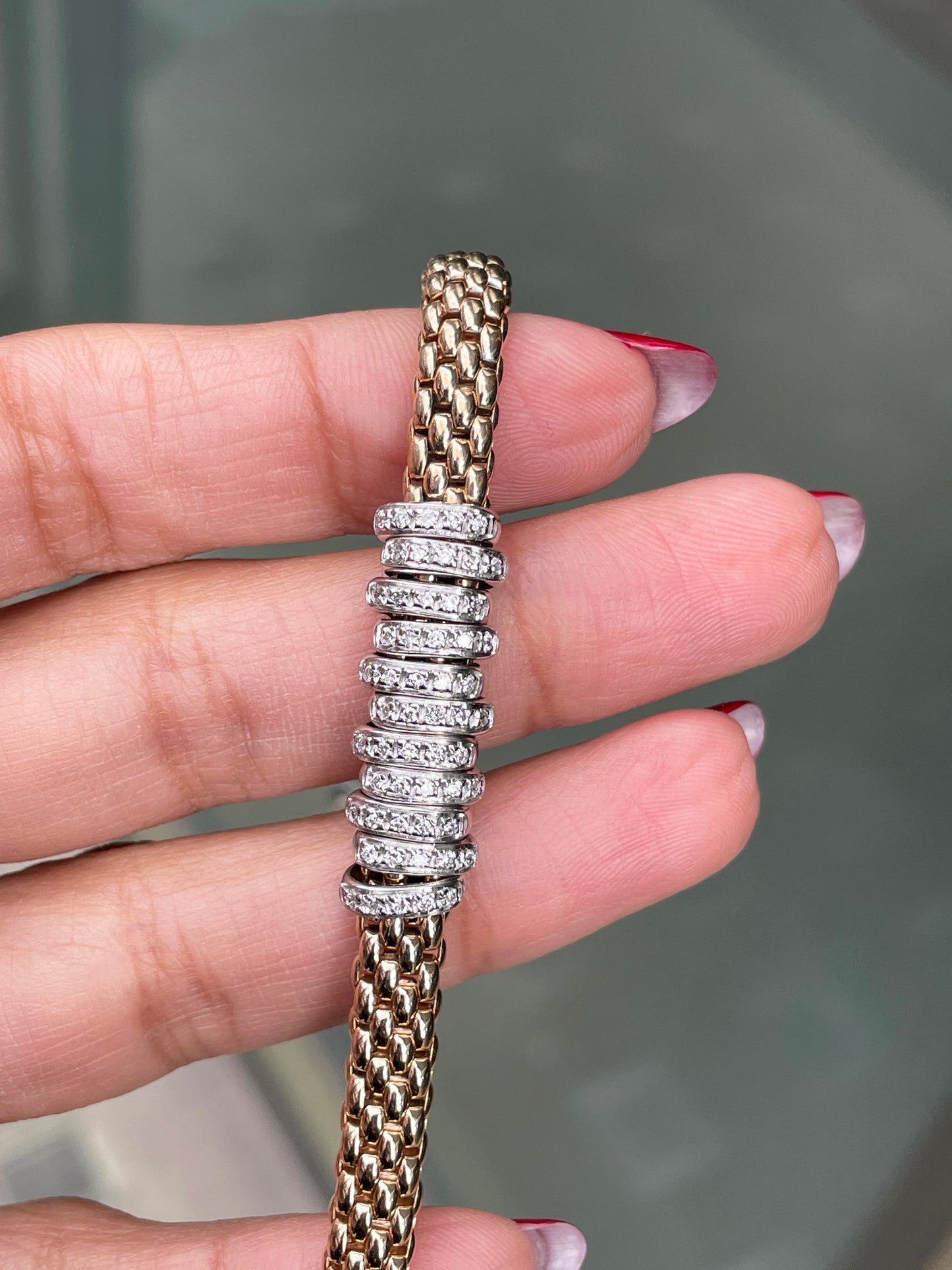 FOPE 18K White and Rose Gold Bracelet