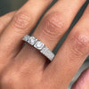 Two Stone Diamond 80% White Gold Dress Ring