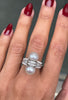 Vintage Pearl and Diamond 18ct White Gold Dress Ring