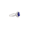 4.20 Carat Cushion Tanzanite and Diamond 18 Carat White Gold Ring