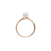 0.71ct D VS2 Round Brilliant Cut Diamond 18ct Rose Gold Engagement Ring