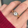 Antique 18 Carat Yellow Gold Old Mine Cut Diamond Gents Ring