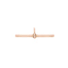Late Victorian 15 Carat Rose Gold Antique T-bar Pendant, Circa 1900