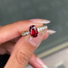2.15 Carat Ruby and Diamond 18 Carat Yellow Gold Engagement Ring