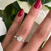 1.07 Carat Old Mine Cut Diamond Platinum Engagement Ring