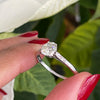 1.07 Carat Old Mine Cut Diamond Platinum Engagement Ring