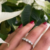 Vintage Five-Stone Diamond Platinum and 18 Carat Yellow Gold Ring