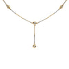 18ct Yellow and White Gold Diamond Drop Necklace