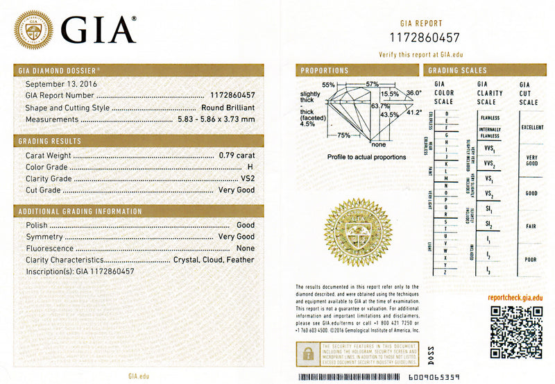 GIA 0.79ct H VS2 Brilliant Cut Diamond Floral Platinum Engagement Ring