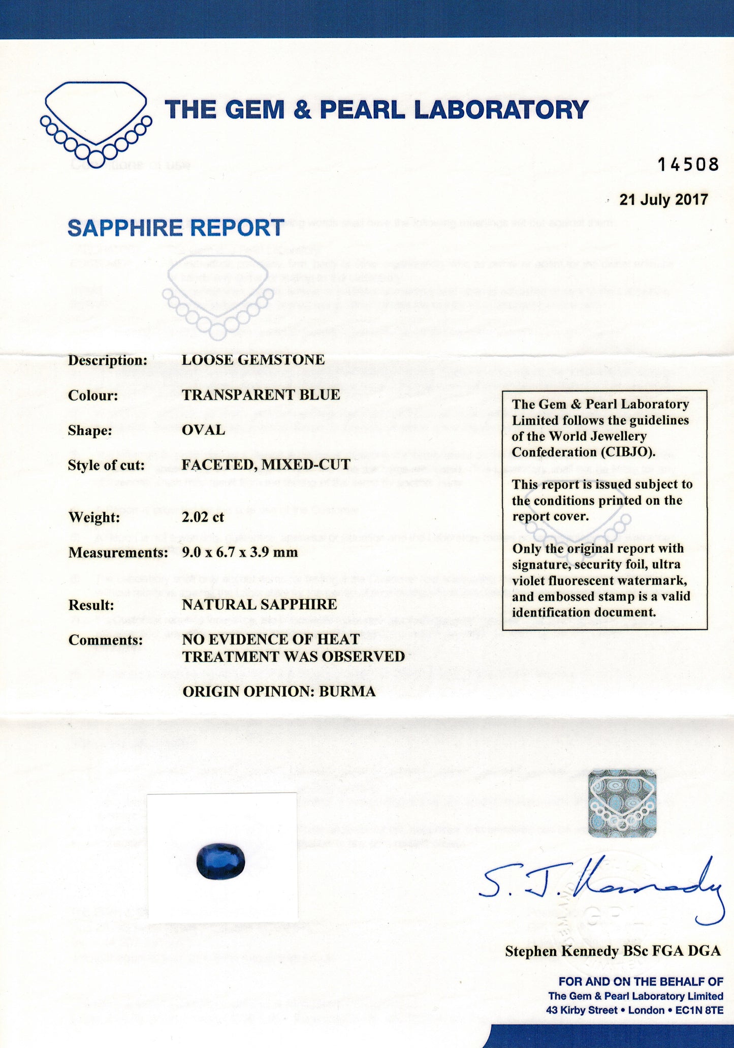 2.02 Carat Natural Blue Sapphire and Diamond Platinum Cluster Cocktail Ring