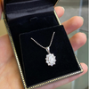 1.12 Carat Diamond 18 Carat White Gold Cluster Pendant