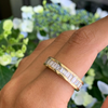 Baguette Diamond 18 Carat Yellow Gold Full Eternity Ring