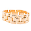 Retro 18 Carat Yellow Gold 'Tank' Style Link Bracelet