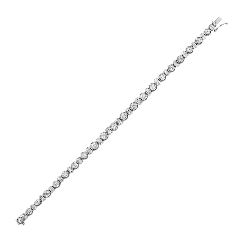 Vintage Diamond Platinum Tennis Bracelet, circa 1930's